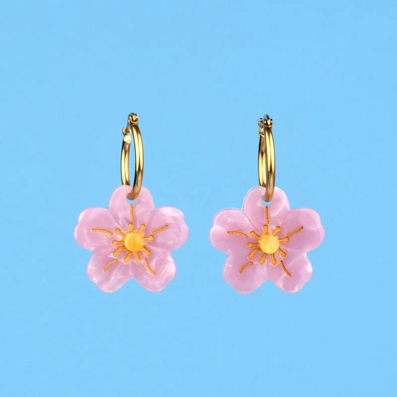 Boucles d'Oreilles 'Sakura' - Coucou Suzette
