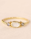 Bague Joy Plaquée Or + Pierre de Lune & Labradorite [Bague]