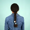 Mini Pince à Cheveux 'Cœur Bleu' - Coucou Suzette