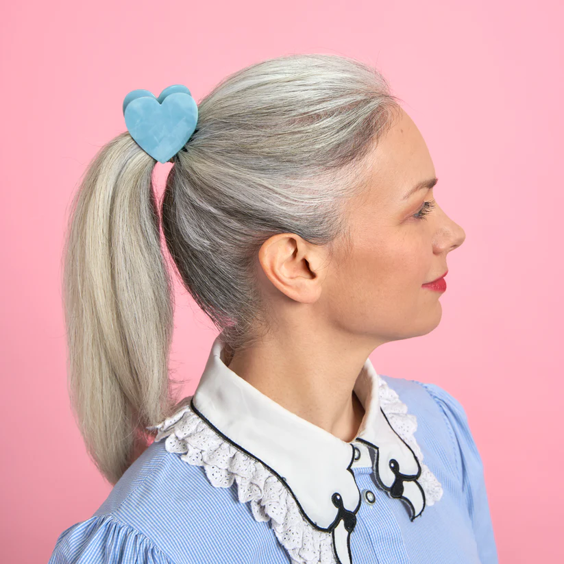 Pince à Cheveux 'Cœur Bleu' - Coucou Suzette