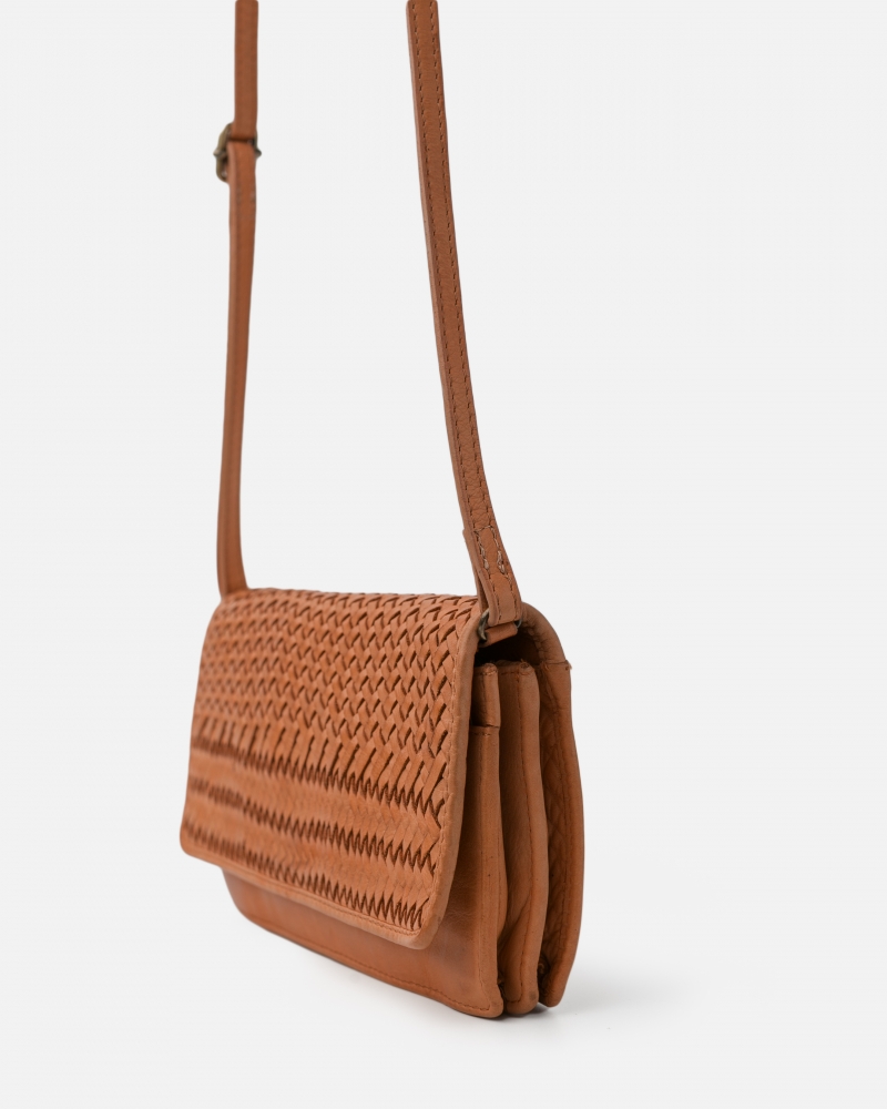 Sac en Bandoulière 'Roseau' Camel - Biba