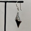Boucles d'oreilles Argent 925 - Onyx [1922]