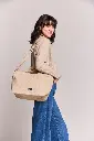 Sac Cabas 'Alba' Laine Beige - Hindbag