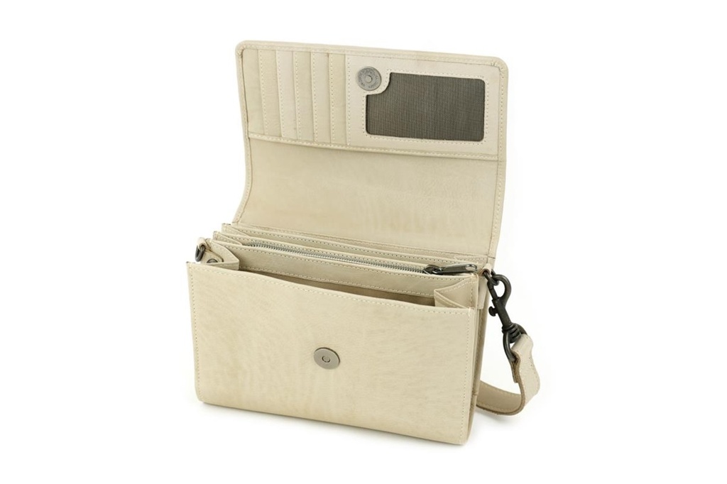 Sac en Bandoulière 'Elly' Sable - Cuir - Bear Design