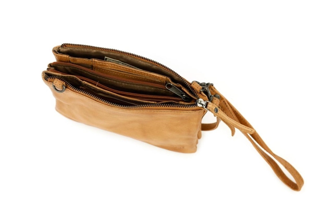 Sac en Bandoulière 'Uma' Taupe - Cuir - Bear Design
