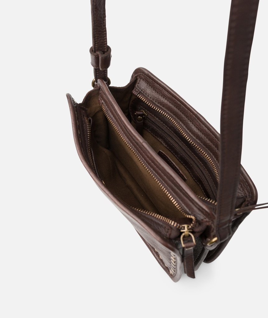Sac à bandoulière 'Rockwall' Brun Foncé - Biba
