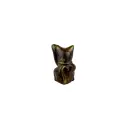 Chat Chanceux Bronze - Noir & Or - 6 x 3,5 x 3,5 cm