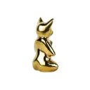 Chat Yoga Bronze - Or - 13 x 9 x 5 cm