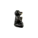 Cochon Yoga Bronze - Noir & Or - 10,5 x 7 x 6,5 cm