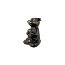 Cochon Yoga Bronze - Noir & Or - 10,5 x 7 x 6,5 cm
