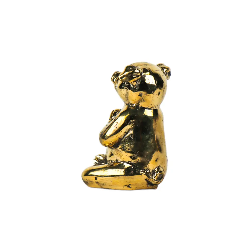Cochon Yoga Bronze - Or - 10,5 x 7 x 6,5 cm