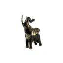 Eléphant Bronze - Noir & Or - 12 x 12 x 7 cm