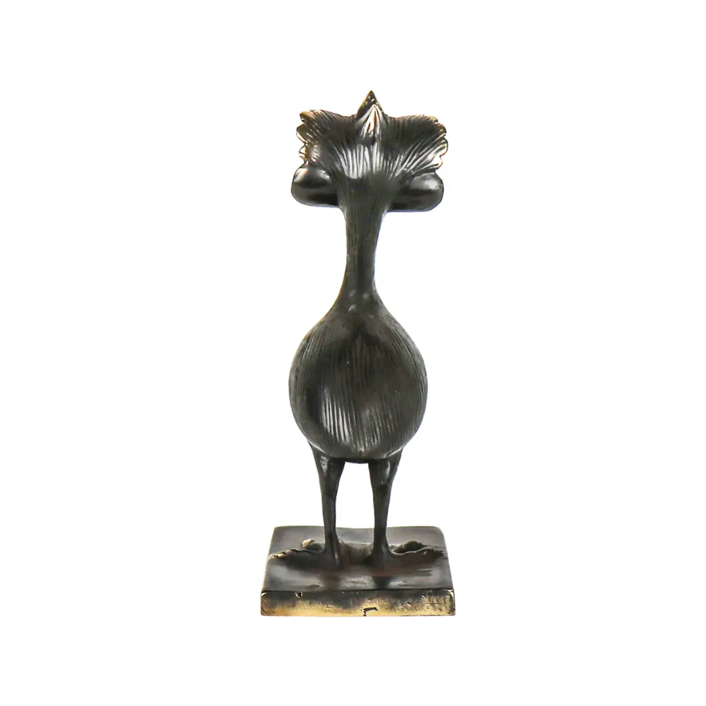 Funky Emu Bronze - Noir & Or - 20 x 8 x 10 cm