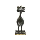 Funky Emu Bronze - Noir & Or - 20 x 8 x 10 cm