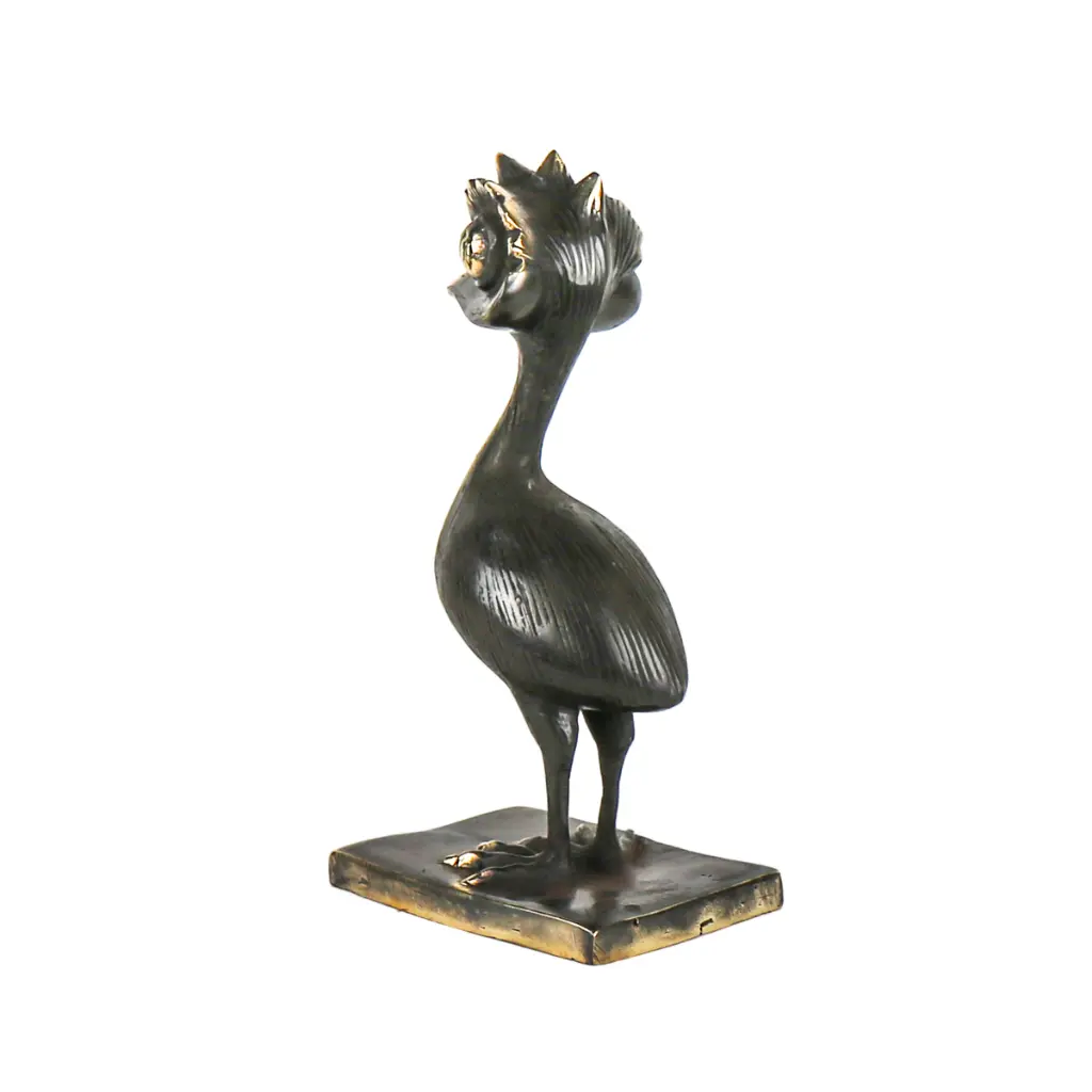 Funky Emu Bronze - Noir & Or - 20 x 8 x 10 cm