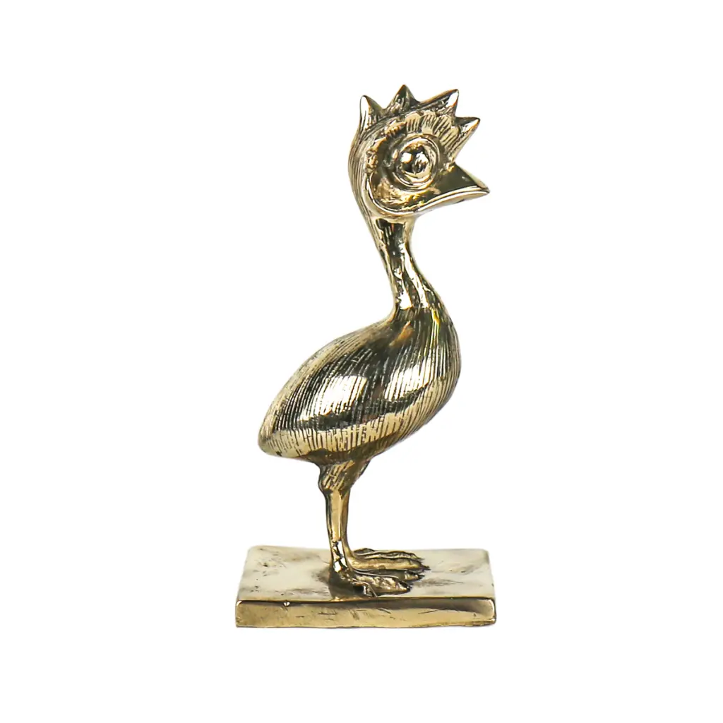 Funky Emu Bronze - Or - 20 x 8 x 10 cm