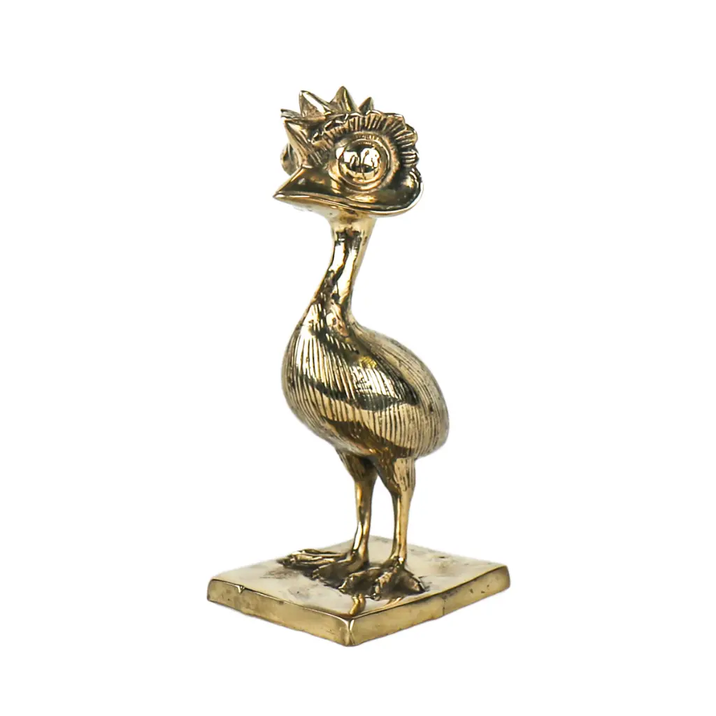 Funky Emu Bronze - Or - 20 x 8 x 10 cm