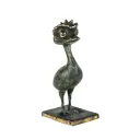 Funky Emu Bronze - Vert Antique - 20 x 8 x 10 cm