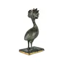 Funky Emu Bronze - Vert Antique - 20 x 8 x 10 cm