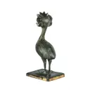 Funky Emu Bronze - Vert Antique - 20 x 8 x 10 cm