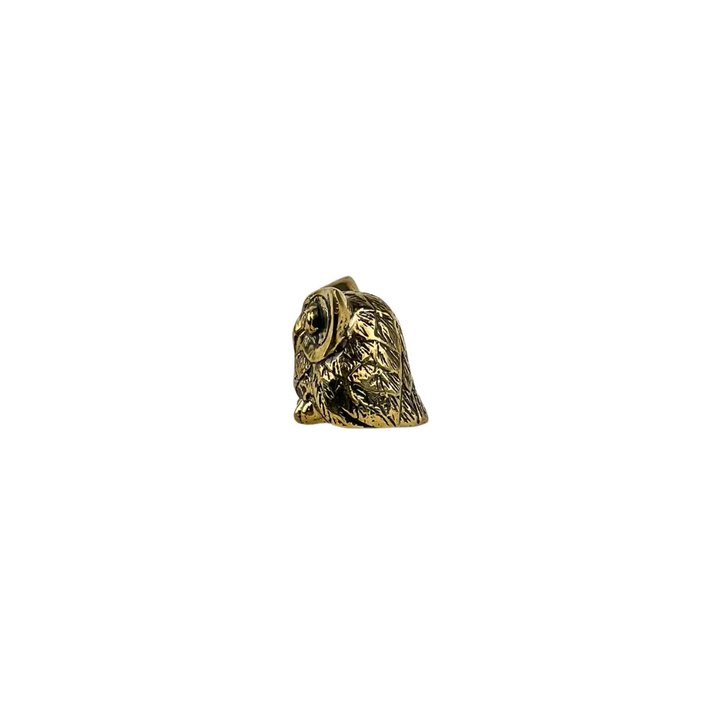 Hibou Bronze - Or - 4,5 x 4 x 4 cm