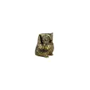 Hibou Bronze - Or - 6 x 5 x 5 cm
