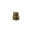 Hibou Bronze - Or - 6 x 5 x 5 cm
