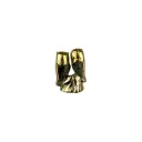 Hibou Couple Bronze - Or - 7 x 5,5 x 4,5 cm