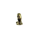 Hibou Couple Bronze - Or - 7 x 5,5 x 4,5 cm