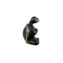 Tortue Yoga Bronze - Noir & Or - 10,5 x 7 x 6,5 cm