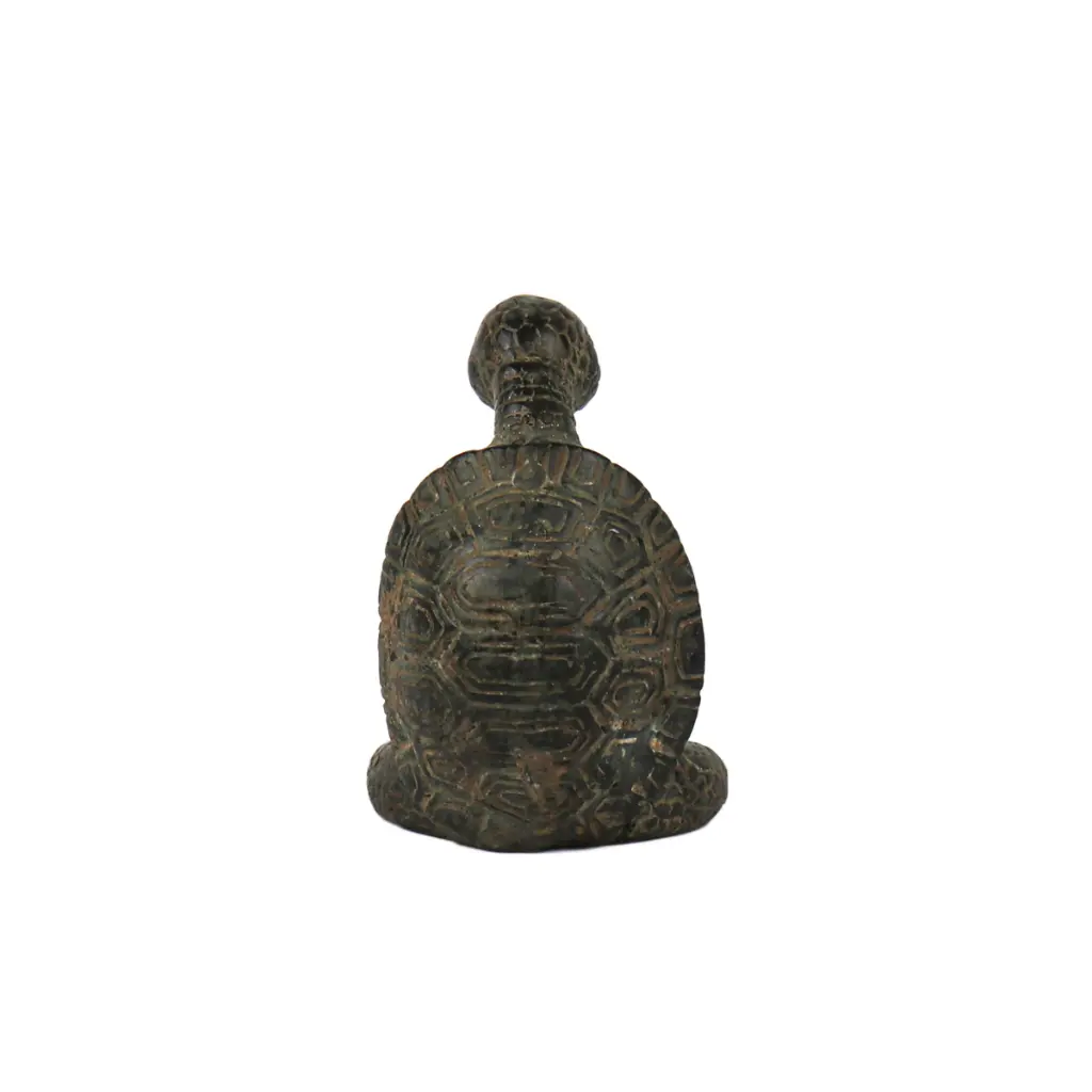 Tortue Yoga Bronze - Vert Antique - 10,5 x 7 x 6,5 cm