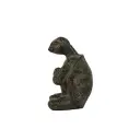 Tortue Yoga Bronze - Vert Antique - 10,5 x 7 x 6,5 cm