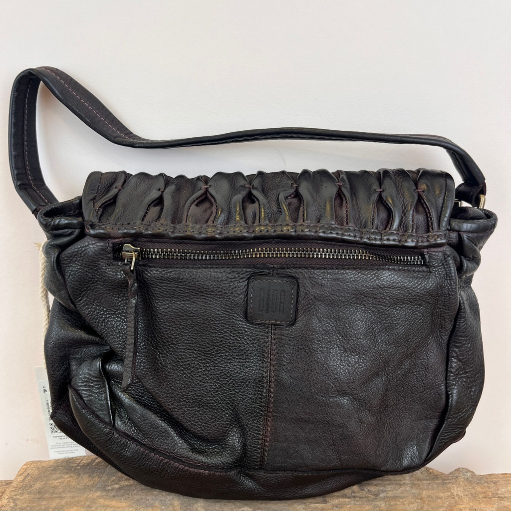 Sac à bandoulière 'Meyers' Brun Foncé - Biba