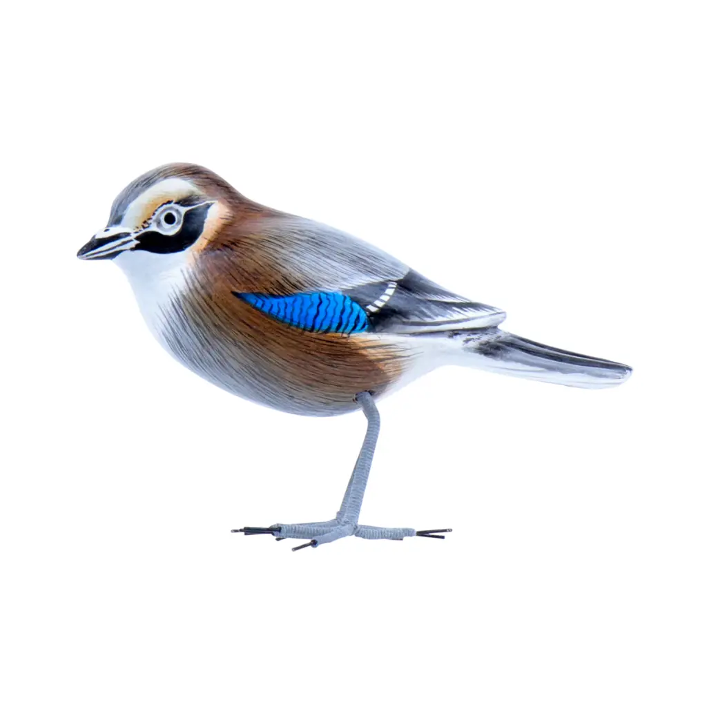 Oiseau - Geai - 10 x 11,5 x 4 cm