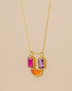 Collier 'Carina' - Plaqué Or - Rubis - Muja Juma