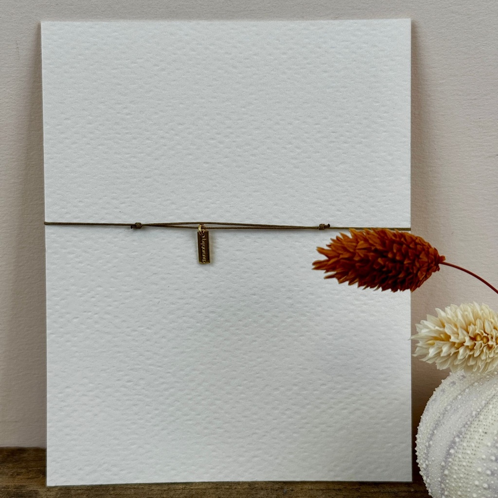 Bracelet 'Casy' - Acier & laiton doré 2µ - Iolite - By Garance