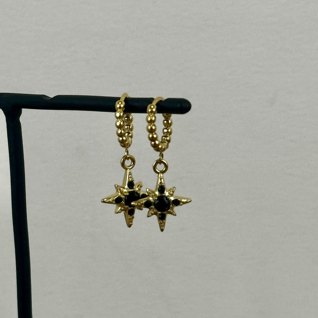 Boucles d'oreilles 'Sian' - Acier - By Garance