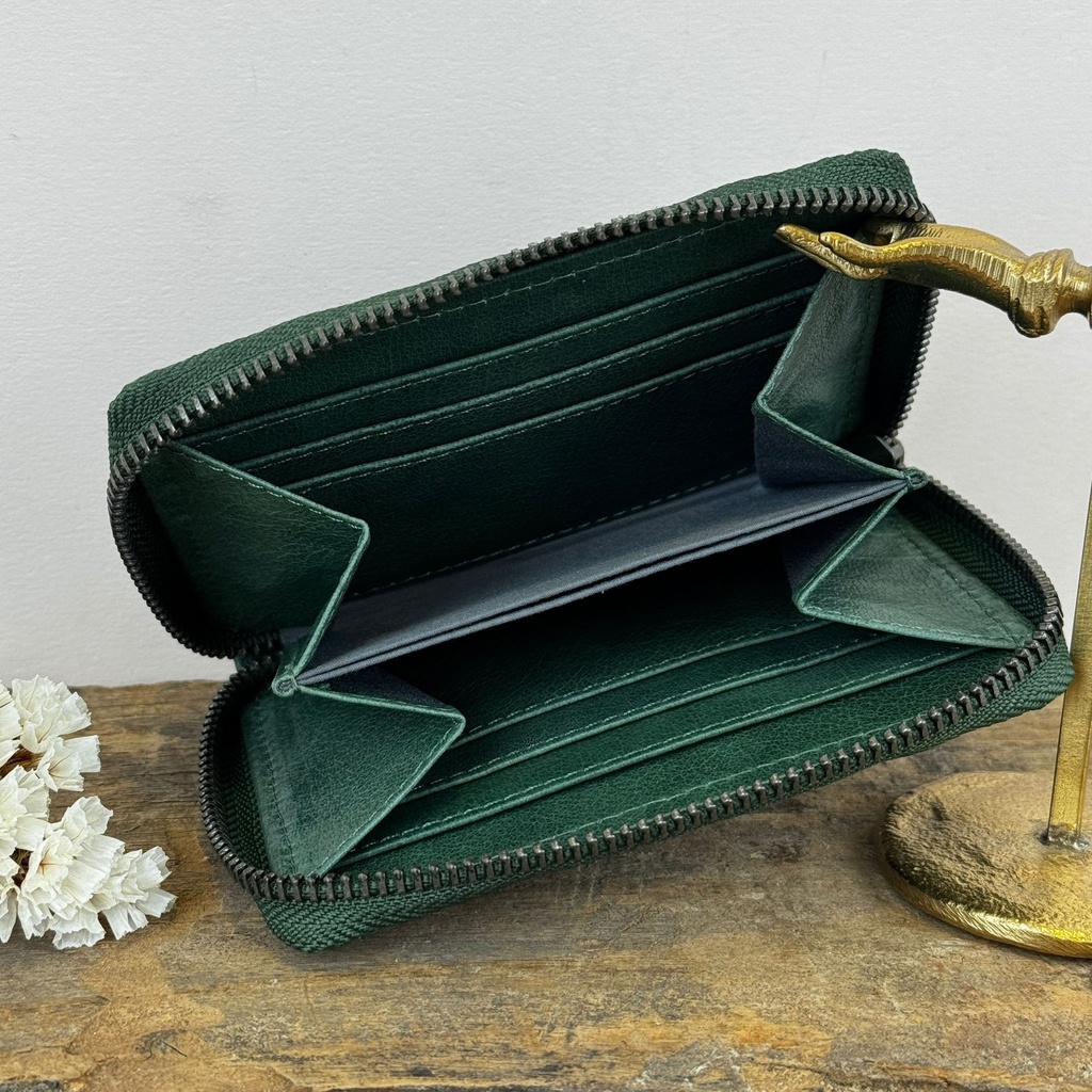 Portefeuille 'Alya' Vert - Léa Toni