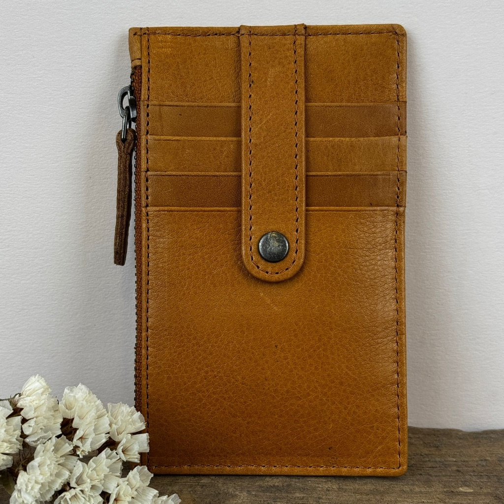 Porte-carte 'Joyce' Cognac - Léa Toni