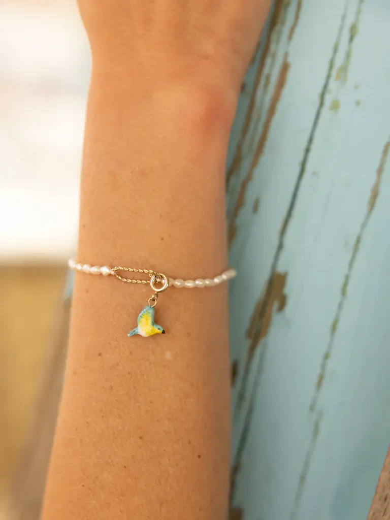 Pendentif 'Paruline Bleue' - Nach