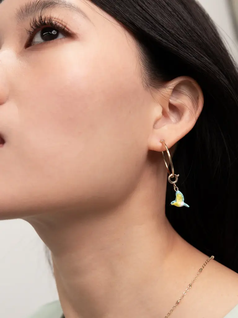 Pendentif 'Paruline Bleue' - Nach