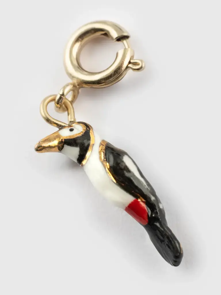 Pendentif 'Pic à Ventre Jaune' - Nach
