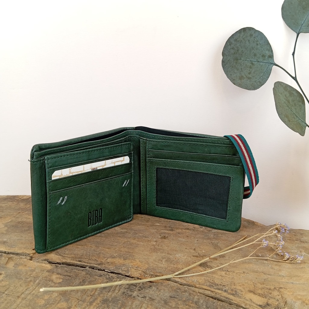 Portefeuille 'Maddox' Vert Foncé - Biba