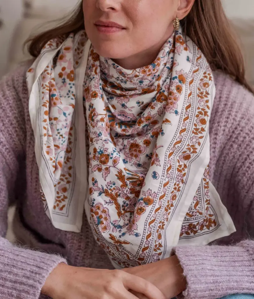 Foulard 'Kiala Bloom' – Bindi Atelier