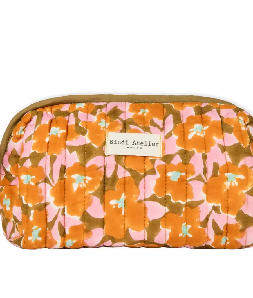 Trousse de maquillage 'Posy Cannelle' – Bindi Atelier