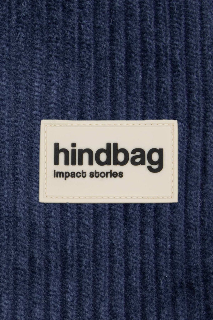 Sac banane 'Olivia' – Velours marine – Hindbag