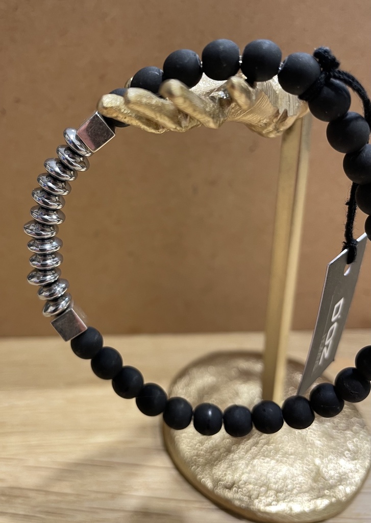 Bracelet Perles Céramiques 6mm Médium Perles Argent 925 [Bracelet]