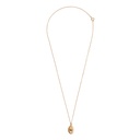 Charm Necklace Diamond Oval Gold [Collier]