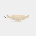 Porte-clés 'Côme' – Velours crème – Hindbag