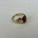 Bague Laiton – Cornaline [3470]